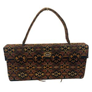 Bohemian Vintage Clutch Purse Colorful Tribal Embroidery Boho Retro